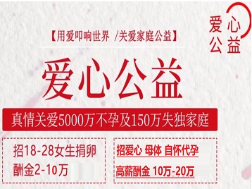 魏都捐卵助孕生子 爱心志愿者招募
